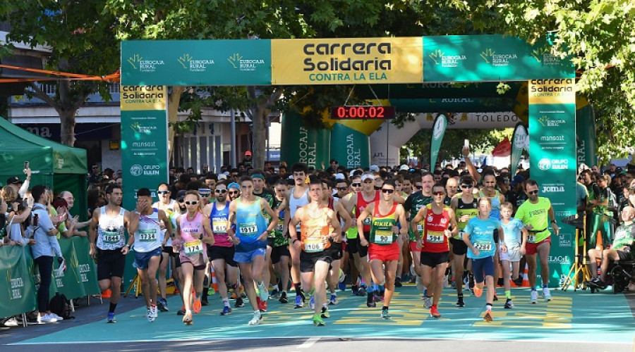 La Carrera Solidaria de Fundación Eurocaja Rural Contra la ELA llena las calles de Toledo con 4.000 participantes 